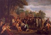 Benjamin West William Penn s Treaty with the Indians china oil painting artist